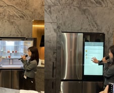 [르포]식료품 맞춤 레시피·세탁실서 영상 시청…삼성이 그린 AI홈