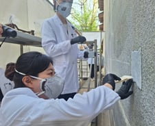 "뭐 하세요?"…경복궁 낙서 테러 그 자리, 붓 들고 나타난 이들 [르포]