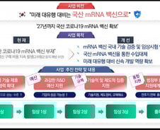 질병청 "2027년까지 국산 mRNA 백신 개발…미래 팬데믹 대비"
