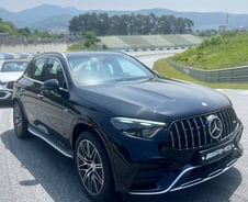 [르포]"현존하는 가장 강력한 4기통"…AMG GLC 서킷서 달려보니