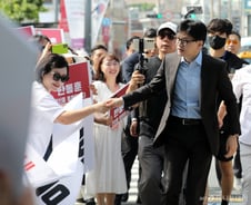 與지지층 당 대표 선호도, 한동훈 55%…원희룡 19%·나경원 14%