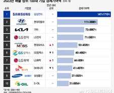 [더차트] "역시 삼성전자" 지난해 경제기여액만 147조원, 압도적 1위