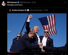 트럼프 피격에 애크먼·머스크 태세 전환…"전적으로 지지"