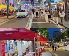 바리게이트 쫙 깔린 종로3가 포차거리…"안전 확보" vs "손님 끊긴다"[르포]