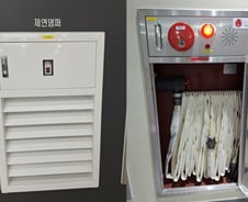 "390㎏도 버텨" 불길 속에 '생명줄', 5초 만에 '슝'…직접 타 봤다[르포]