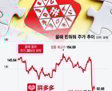 "테무 신화 끝났다" 핀둬둬, 주가 급락에 얼어붙은 투자 심리