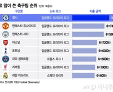 [더차트] 선수 영입에만 1조7000억원 투자…가장 '비싼' 축구팀은?