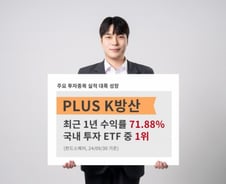 한화운용 'PLUS K방산' ETF 1년 수익률 72%…국내 상품중 1위
