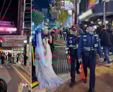 골목길에 바리케이드, 경찰들 "통행 주의"…핼러윈 앞둔 홍대 가보니[르포]