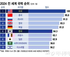 [더차트] 한국, '국력'으로 일본 제쳤다…전 세계 '강력한 나라' 6위