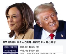 "트럼프가 총에 맞아" 피 철철…해리스 등판에 '출렁'…험난했던 미 대선