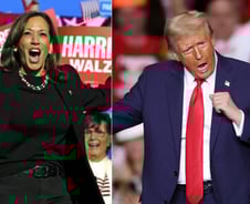 "통합의 대통령" "해방의 날"…해리스·트럼프가 나란히 찾은 곳