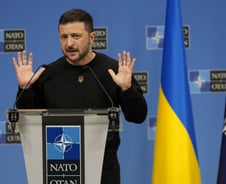 젤렌스키 "힘에 의한 평화로 정의로운 평화 가져오길" 트럼프에 축하