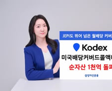 삼성운용, 'KODEX 미국배당커버드콜액티브' 순자산 1000억 돌파