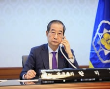 한덕수 권한대행, 바이든과 통화…"한미동맹, 흔들림 없이 발전"