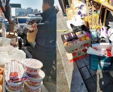 "약소하지만 김밥 보내요" 한남동 기부 행렬…밤샘 봉사까지[르포]