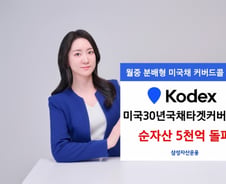 삼성운용, KODEX 미국30년국채타켓커버드콜 순자산 5000억 돌파