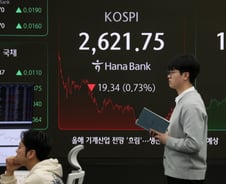 코스피 2620선 마감…대형주 배당락 영향에 '휘청'