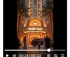 [IT썰]'가자지구서 일광욕' 트럼프가 올린 AI영상…제작자 "풍자한 건데"