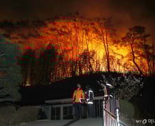 "산불로 대형 방송통신 재난 우려"... 정부, 위기경보 '주의' 발령