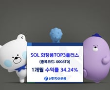 SOL 화장품TOP3플러스 1개월 수익률 30% 돌파