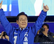 '출구조사 51.7%' 이재명, 박근혜 제치고 최고 득표율 달성하나