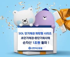 신한자산운용, SOL 단기채권 파킹형 ETF 시리즈 순자산 1조 돌파