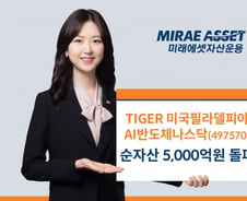 TIGER 미국필라델피아AI반도체나스닥 ETF, 순자산 5000억 돌파