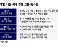 스타일은 제각각이지만…'무대'로 나오는 총수들