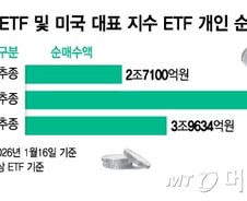 코스피 94% 뛰었는데…개미는 수익률 4분의1 미국 ETF 편식