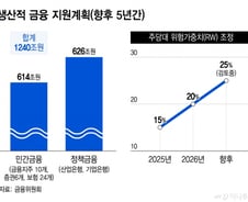 '생산적 금융'에 1240조 투입...'부동산 금융' 패널티는 더 강하게