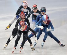 한국, 유일하게 충돌 피했다…쇼트트랙 혼성계주 준결승 안착