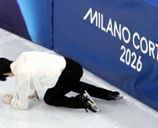 피겨 차준환, 점프 실수 '눈물'…0.98점 차이로 최종 4위 '메달 불발'