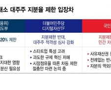 '대주주 지분제한' 보폭 맞추는 與지도부...당내서도 '실기' 우려