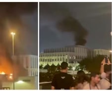 불타는 두바이 美영사관…이란 보복타깃 된 외교 시설[영상]