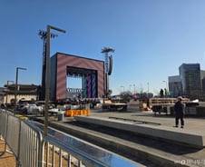 'BTS 공연 D-2' 광화문은 변신 중…거대한 '광화문 스타디움' 된다