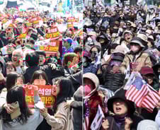 윤석열 탄핵 1년, 아직도..."윤 어게인" vs "내란 청산" 거리로