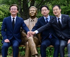 김경수·전재수·김상욱 "노무현의 꿈 균형발전, 부울경서 실현"