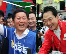 첫날 약속한 듯 '충청' 향한 여야 대표…"내란 심판"vs"정권 심판"