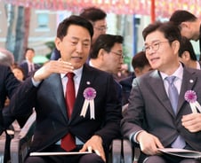 정원오·오세훈, 불심 경쟁 …鄭 "민생·안전"vs吳 "약자 보듬기"