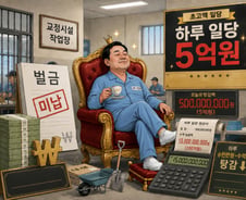 "황제노역 일당 1억" 1465억 벌금도 '초고속 탕감'...3년→7년 상한 무산, 왜