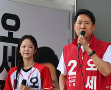 '사생결단 유세' 오세훈 "李대통령, 초조함에 갈라치기…이길 수 있다"