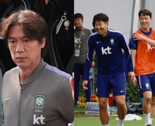 "손흥민 왜 일찍 뺐나" 논란에...홍명보 "우리는 득점 필요했다"