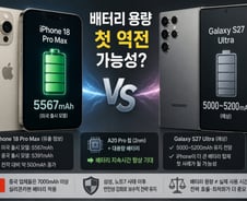 배터리도 아이폰이 더 커진다?…갤럭시 첫 역전되나 [IT썰]