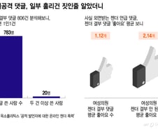 806건 젠더 혐오 댓글, 783명이 작성…'혐오의 문법' 일상이었다