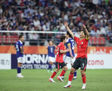 '결승' 한일전, 엄지성 선제골 터졌다…AG '4연패' 한발 앞으로