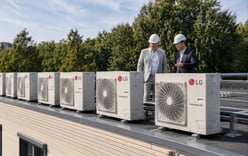 LG Electronics Heat Pumps Fill Rooftop of Dutch Apartment…‘Space’ Strategy to Conquer Europe