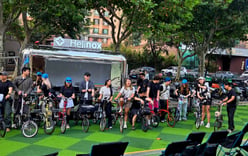 "Packing Bromptons with camping chairs, they set off in a swarm"... Helly Hansen Wear opens the wallets of gear enthusiasts