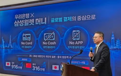 Woori Bank President Chung Jin-wan: "I tried making a 100,000 won payment in China"…Samsung Wallet Money goes overseas