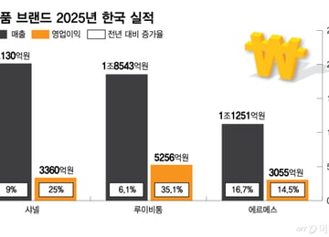 "가방 2000만원 넘겨도 턱턱"…한국서 인상 쓴 '에루샤', 역대급 실적